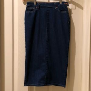Denim pencil skirt size 26.